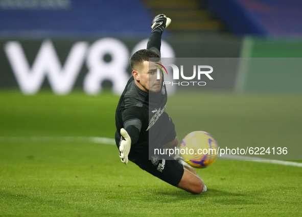 Newcastle United's Karl Darlow during the pre-match warm-up  during Premiership between Crystal Palace and Newcastle United at Selhurst Park...