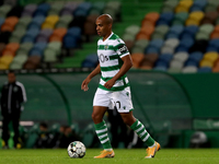 Joao Mario of Sporting CP in action during the Portuguese League football match between Sporting CP and Moreirense FC at Jose Alvalade stadi...