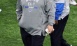 Detroit Lions head coach Matt Patricia walks off the field after an NFL football game betw...