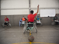 Women's Disabled Basketball at the ICRC Orthopaedic Centre in Kabul. This year has been the first year that there has been teams of women co...