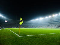 The empty Stadio Olimpico Grande Torino  to contain the covid pandemic during the Serie A match between Torino FC and UC Sampdoria at Stadio...