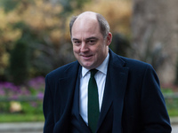 Secretary of State for Defence Ben Wallace arrives in Downing Street in central London to attend Cabinet meeting held at the Foreign Office...