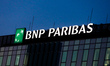 BNP Paribas logo is seen on the office building in Krakow, Poland on December 1, 2020. 