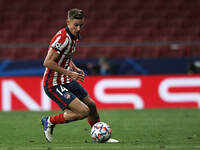 Marcos Llorente of Atletico Madrid  in action during the UEFA Champions League Group A stage match between Atletico Madrid and FC Bayern Mue...