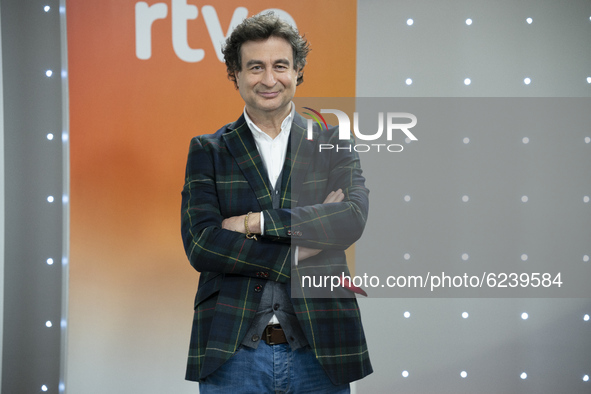  Chef Pepe Rodriguez attends 'MasterChef Abuelos' presentation at RTVE studios on December 02, 2020 in Madrid, Spain.  