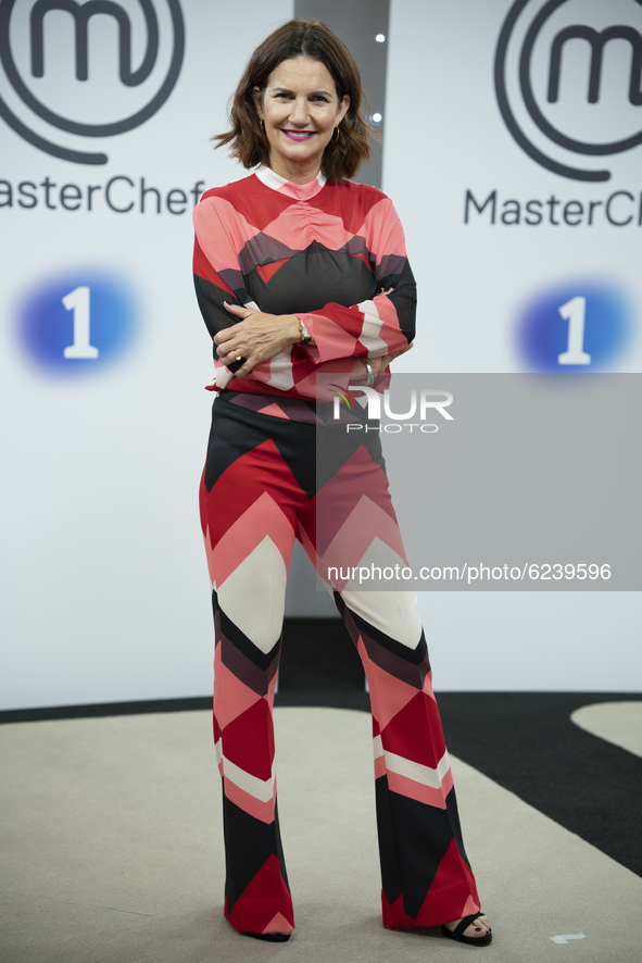 Chef Samantha Vallejo-Nagera attends 'MasterChef Abuelos' presentation at RTVE studios on December 02, 2020 in Madrid, Spain.  