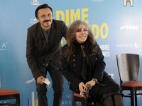 Actress Veronica Castro and Michellle Castro during the press conference for the movie Dime Cuando Tu on December 14 2020 in Mexico City, Me...