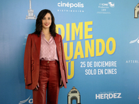 Ximena Romo during the press conference for the movie Dime Cuando Tu on December 14 2020 in Mexico City, Mexico.  (
