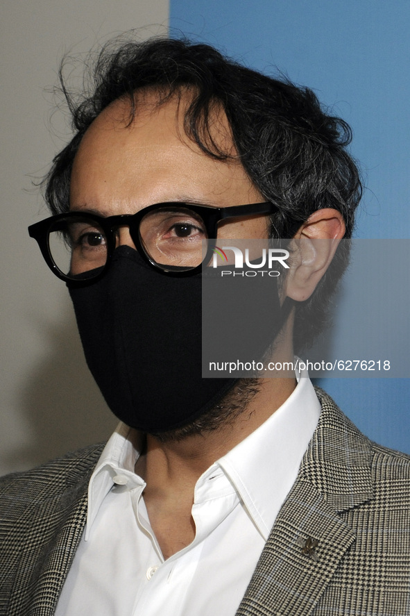 Gerardo Gatica  poses for photos during the red carpet of film premiere  Dime Cuando T at  Cinepolis Diana on December 14 2020 in Mexico Cit...