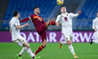Lorenzo Pellegrini of AS Roma and Karol Linetty of Torino FC compete for the ball during t...