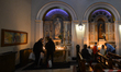 People seen inside St Teresa's Church in Dublin city center.On Friday, December 18, 2020,...