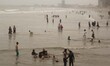 KARACHI, PAKISTAN, JUN 08: People enjoying bathing at Arabian Sea as provincial government...