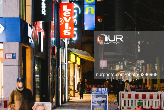 Daily Life In Duesseldorf Under Hard Lock Down