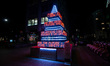 A general view of the Albero del Futuro christmas tree by Saipem for Natale Degli Alberi i...