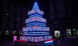 A general view of the Albero del Futuro christmas tree by Saipem for Natale Degli Alberi i...