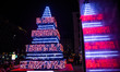 A general view of the Albero del Futuro christmas tree by Saipem for Natale Degli Alberi i...