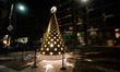 A general view of the Albero delle Stelle christmas tree by Paramount Network for Natale D...