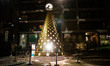 A general view of the Albero delle Stelle christmas tree by Paramount Network for Natale D...