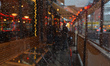 A view of an empty restaurant terasse in Dublin's city center.On Wednesday, December 23,...