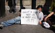 Demonstrators gathered at an Occupy Wall Street protest on April 30, 2012 at Washington Sq...