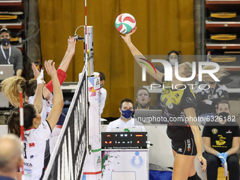 Nicoletti Anna during the Volleyball Women Serie A match between  volley Millenium Brescia and Bosca San Bernardo Cuneo at Pala George in Mo...