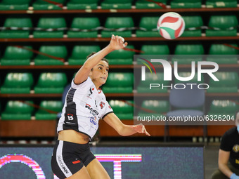 Bici Erblira during the Volleyball Women Serie A match between  volley Millenium Brescia and Bosca San Bernardo Cuneo at Pala George in Mont...