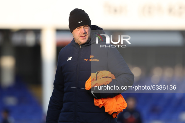  Joe Parkinson the Hartlepool assistant manager during the Vanarama National League match between Hartlepool United and Wealdstone at Victor...