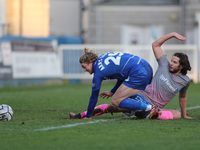  Luke Armstrong of Hartlepool United in action with Wealdstone's Connor Smith during the Vanarama National League match between Hartlepool U...
