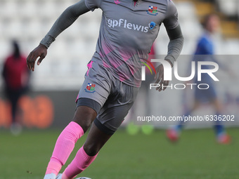 Michee Efete of Wealdstone  during the Vanarama National League match between Hartlepool United and Wealdstone at Victoria Park, Hartlepool...