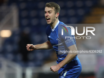 Rhys Oates of Hartlepool United celebrates after scoring their second goal  during the Vanarama National League match between Hartlepool Uni...