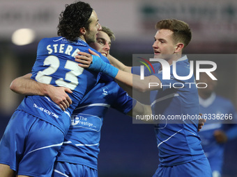  Rhys Oates of Hartlepool United celebrates after scoring their second goal   during the Vanarama National League match between Hartlepool U...