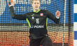 Piotr Wyszomirski of Poland in action during EHF European Men's Handball Championship Qual...