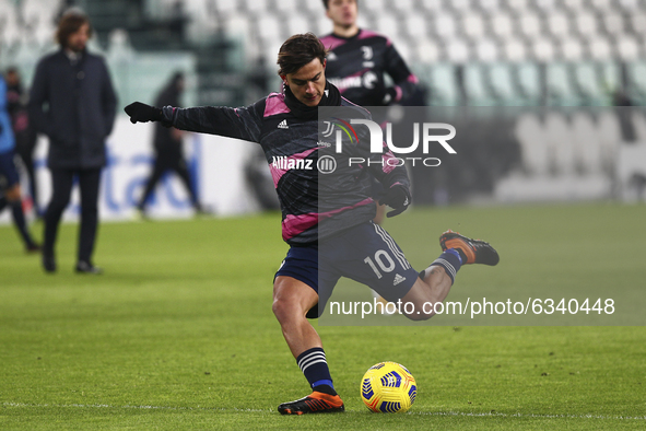 Paulo Dybala of Juventus FC  during the Serie A football match between Juventus FC and US Sassuolo at Allianz Stadium on January 10, 2021 in...