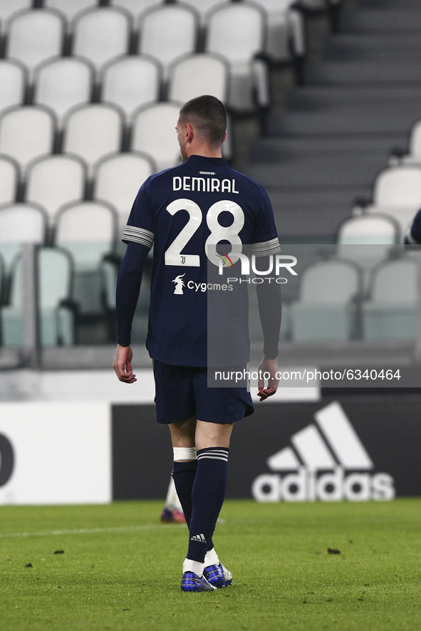 Merih Demiral of Juventus FC during the Serie A football match between Juventus FC and US Sassuolo at Allianz Stadium on January 10, 2021 in...