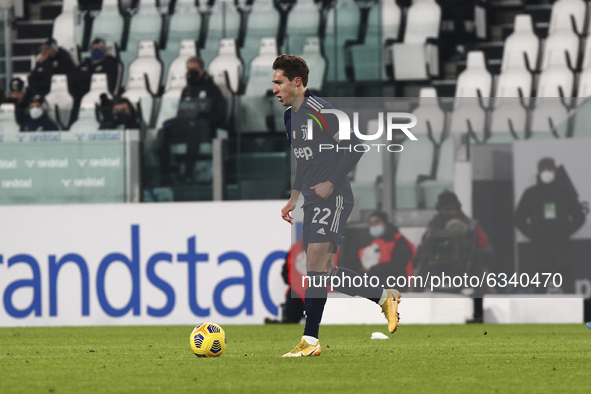 Federico Chiesa of Juventus FC during the Serie A football match between Juventus FC and US Sassuolo at Allianz Stadium on January 10, 2021...