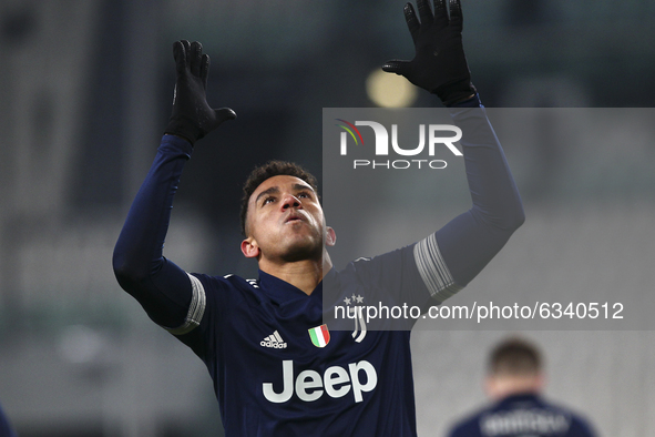Danilo Luiz da Silva of Juventus FC celebrates after scoring during the Serie A football match between Juventus FC and US Sassuolo at Allian...