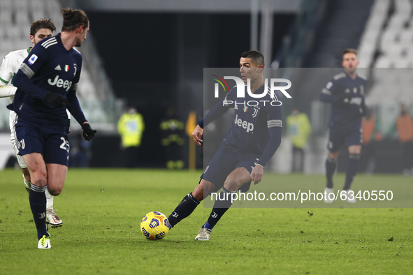 Cristiano Ronaldo of Juventus FC during the Serie A football match between Juventus FC and US Sassuolo at Allianz Stadium on January 10, 202...