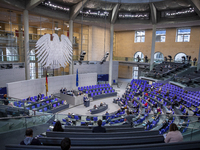  attends the 203th Summit of the German Parliament, in Berlin, Germany, on January 13, 2021. (