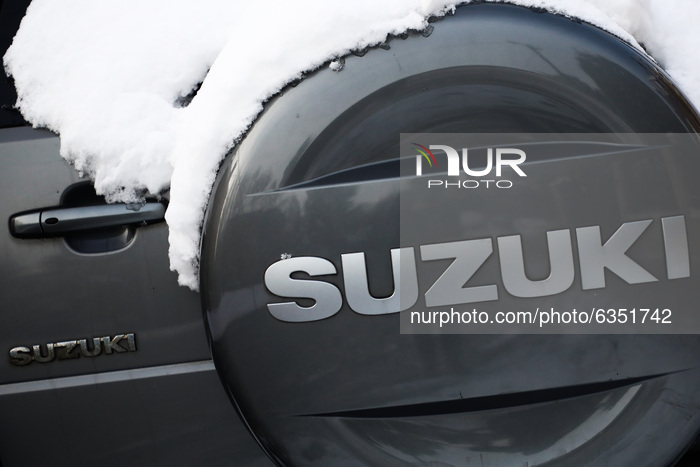 Car Logos In Winter Snow