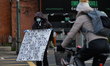A one-man protest outside the U.S. Embassy in Dublin during Level 5 Covid-19 lockdown. On...