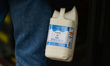 A man carries a milk in Dublin city center during Level 5 Covid-19 lockdown. On Friday, 1...