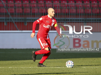 Gabriel Paletta of AC Monza in action during the Serie B match between AC Monza and Cosenza Calcio at Stadio Brianteo on January 16, 2021 in...