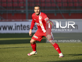 Giulio Donati of AC Monza in action during the Serie B match between AC Monza and Cosenza Calcio at Stadio Brianteo on January 16, 2021 in M...