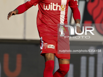 Kevin-Prince Boateng of AC Monza in action during the Serie B match between AC Monza and Cosenza Calcio at Stadio Brianteo on January 16, 20...