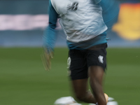 Inaki Williams of Athletic  during the warm-up before the Supercopa de Espana Semi Final match between Real Madrid and Athletic Club at Esta...