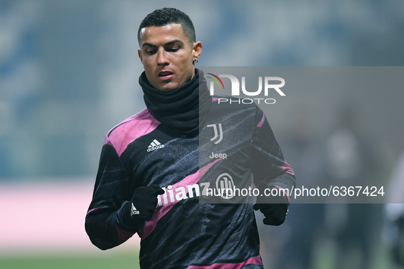 Cristiano Ronaldo of Juventus FC during the Italian PS5 Supercup Final match between FC Juventus and SSC Napoli at the Mapei Stadium - Citta...