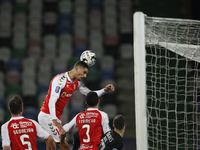 Rui Fonte saving an eminent goal from SL Benfica during the Allianz Cup semi final game between SL Benfica and Braga, at  Estádio Municipal...