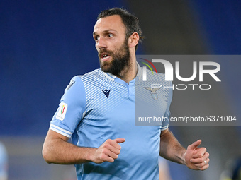 Vedat Muriqi of SS Lazio looks on during the Coppa Italia match between SS Lazio and Parma Calcio 1913 at Stadio Olimpico, Rome, Italy on 21...