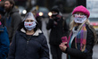 Environmental activists from HS2 Rebellion protest as police carry out an operation to cle...