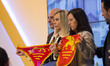 Wife of Salvatore Girone, Vania Ardito and the girlfriend of Massimiliano Latorre, Paola M...